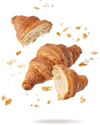 floating crispy croisant